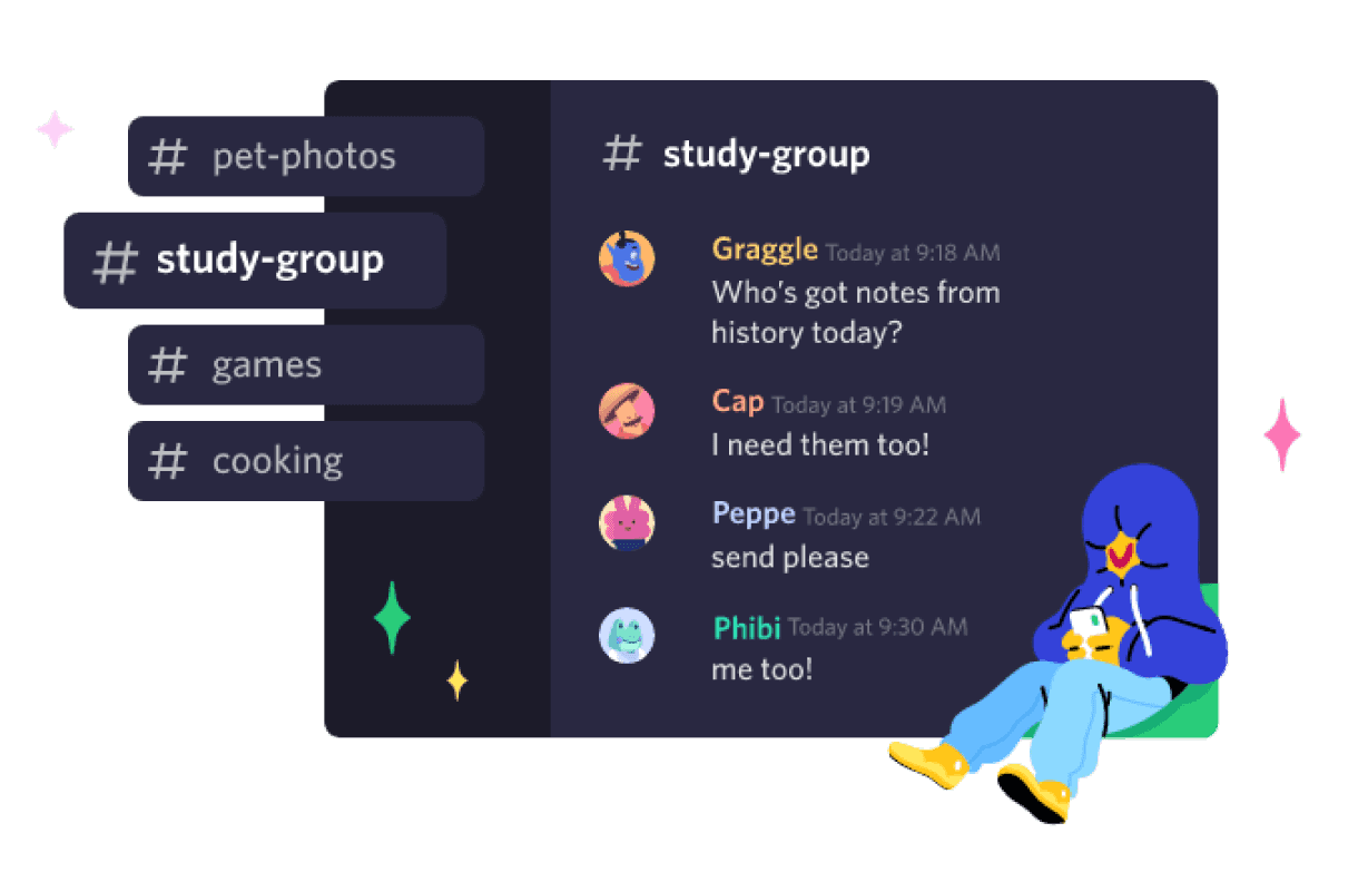 Zrzut ekranu serwera Discord