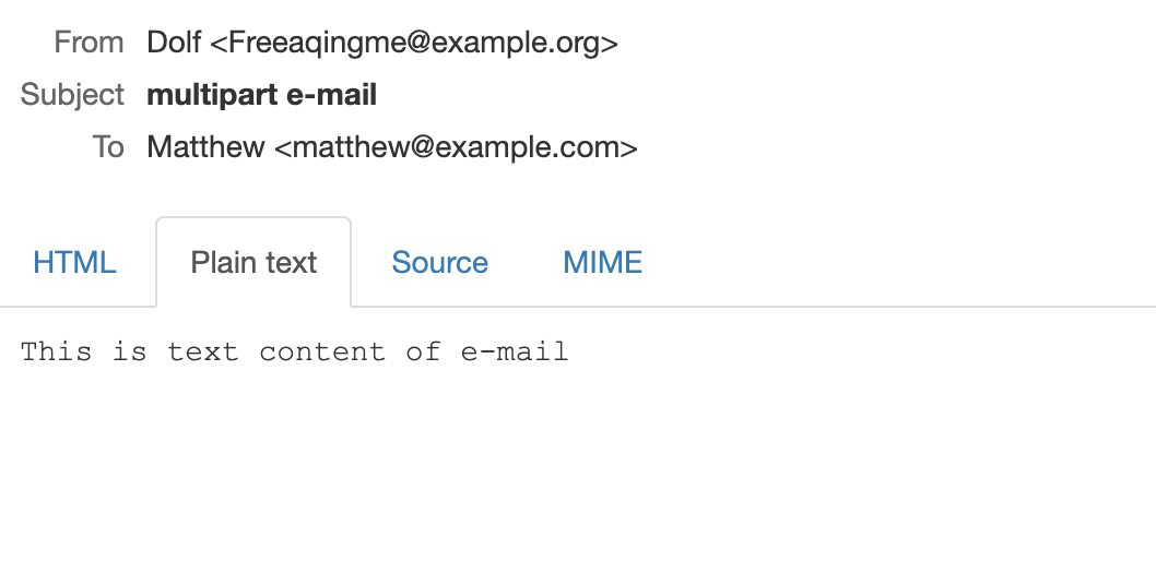 An example of a text and html email in Zend.