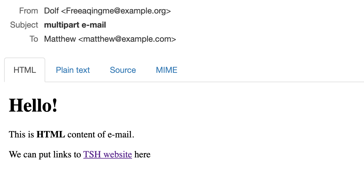 An example of a multipart email in Zend.