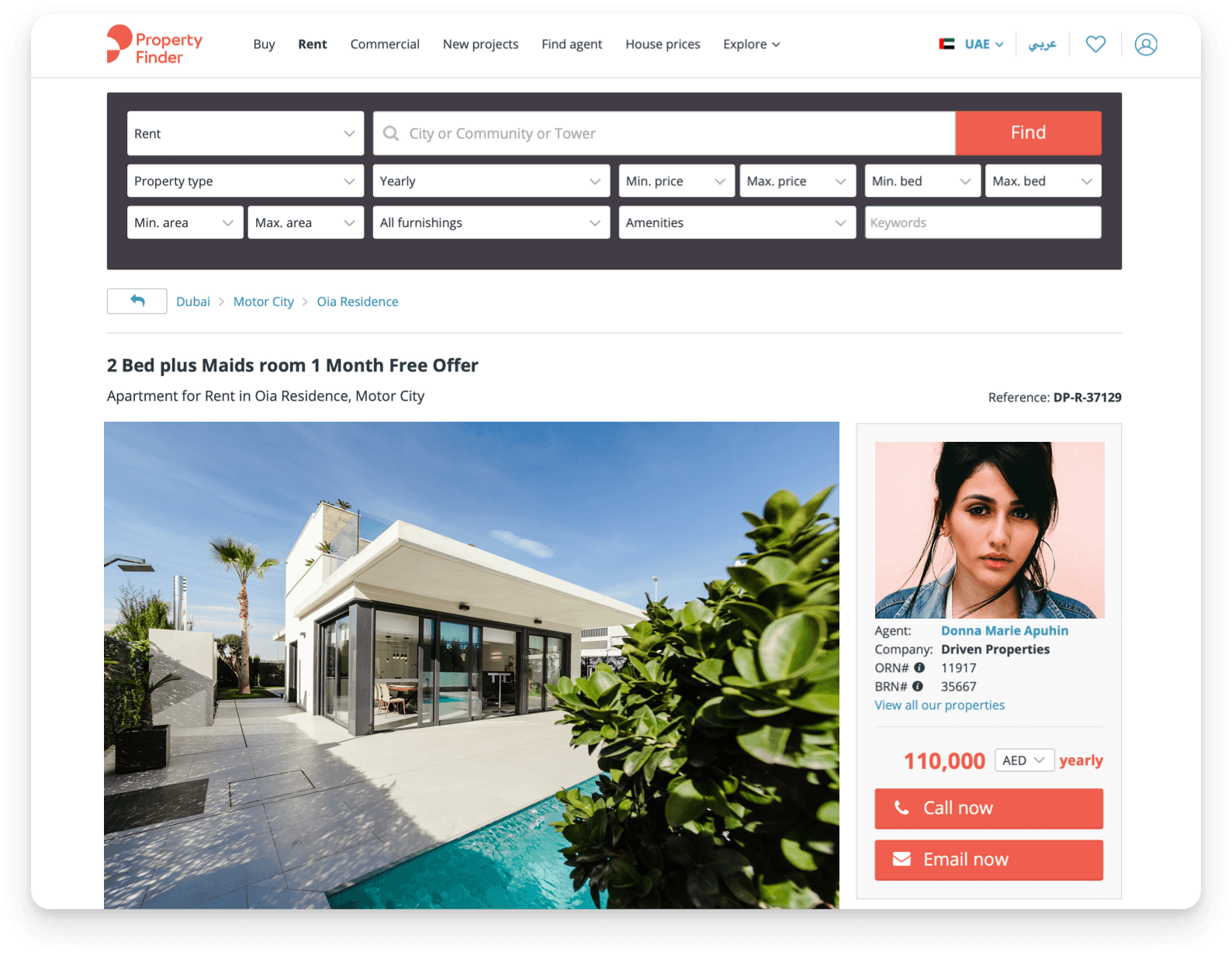 Property Finder real estate marketplace in the UAE case study