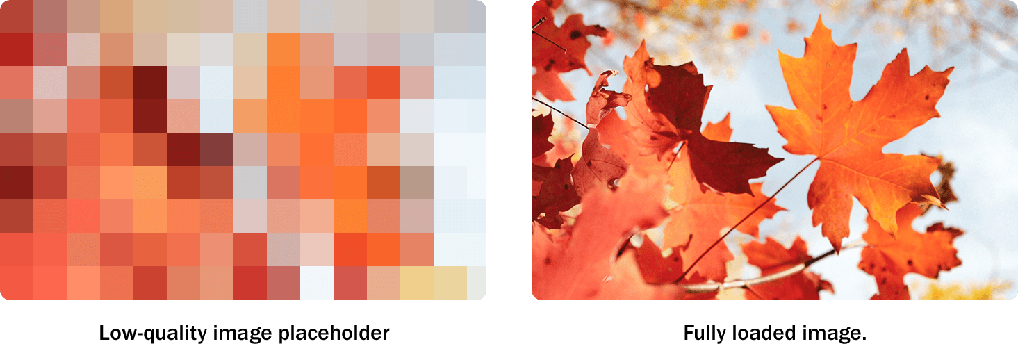 lazy loading placeholders example low quality image