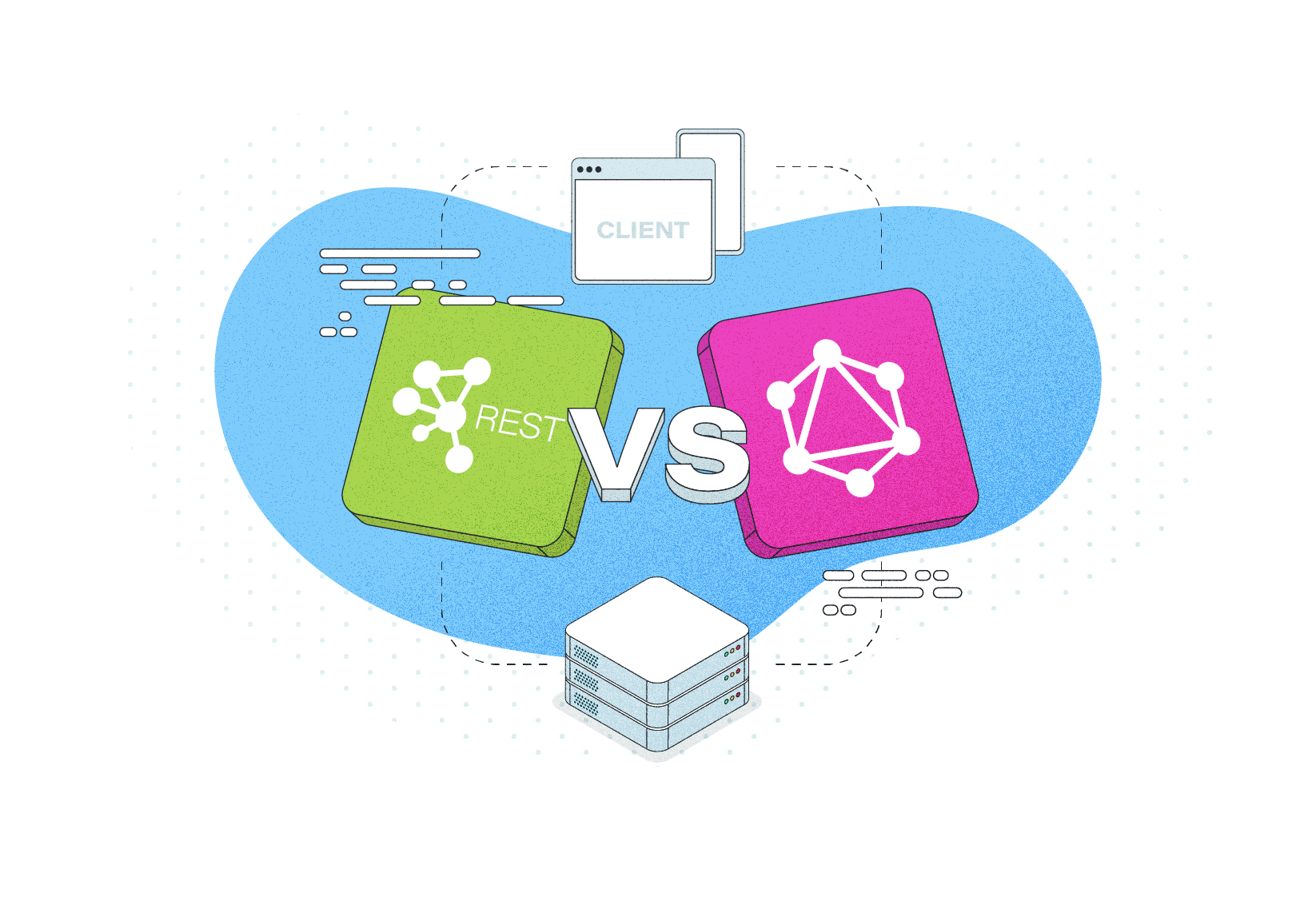 GraphQL vs REST - API design approach comparison