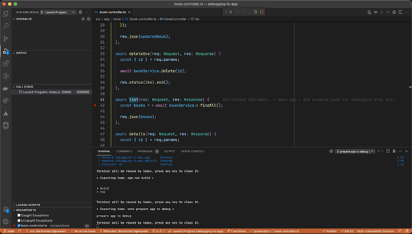 Запустить typescript в visual studio code