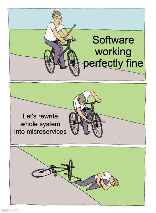 Legacy software meme