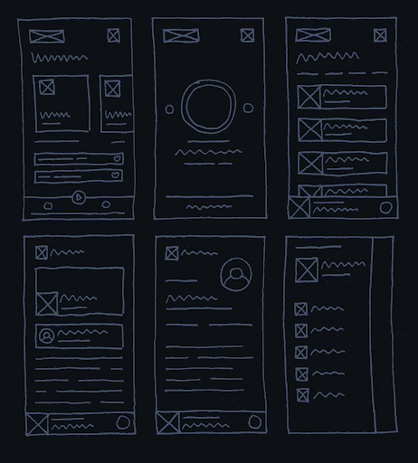 mobile devices won't do without a proper mobile wireframe example