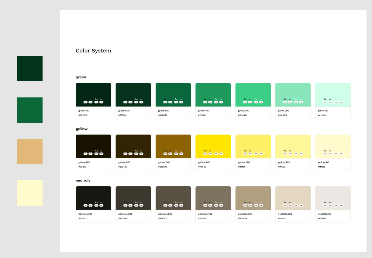 implementing wcag color schemes 