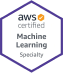 AWS Certified Machine Learning Specialty badge