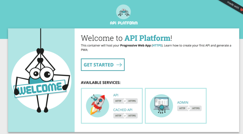 API Platform welcome page