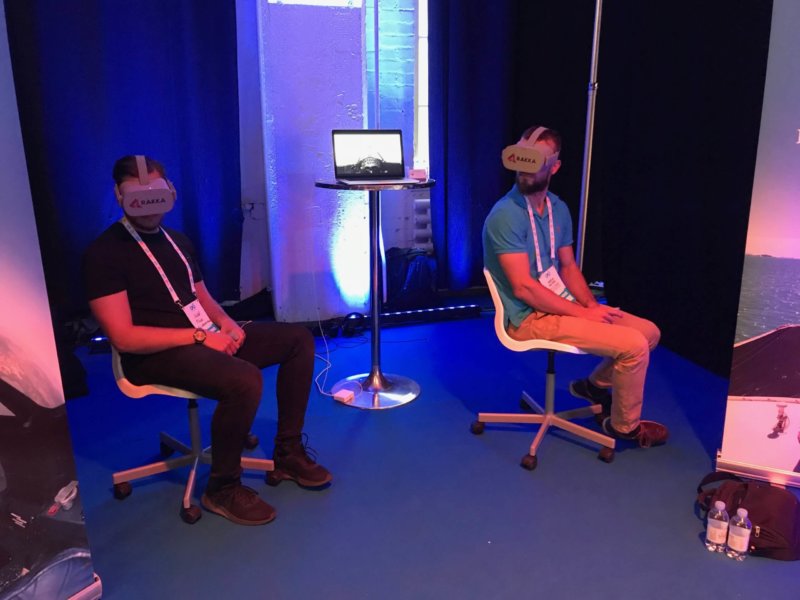 Virtual reality was one of the most popular technologies presented by startups during the conference