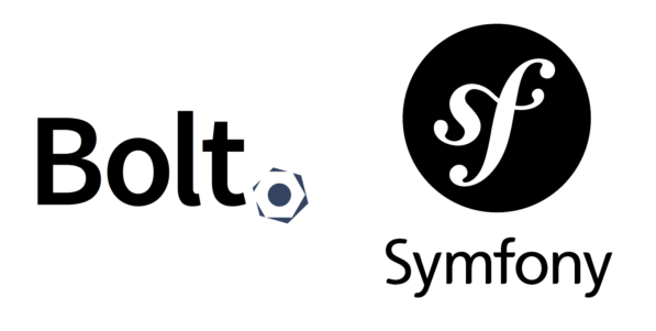 Bolt and Symfony logos