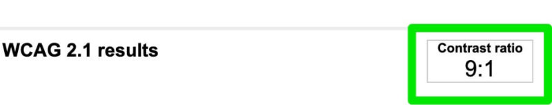 Color Contrast Checker CCA - accessibility api information, single web pages