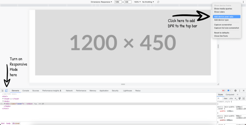 multiple resolutions and sizes attributes for different image formats